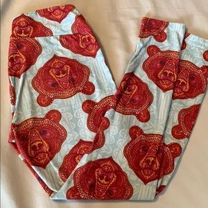 Bear print OS LuLaRoe leggings